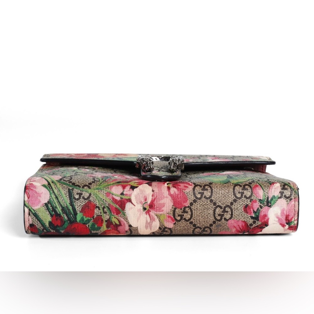 Gucci GG Supreme Bloom Floral Print Dionysus Shoulder Bag - Picture 4 of 5